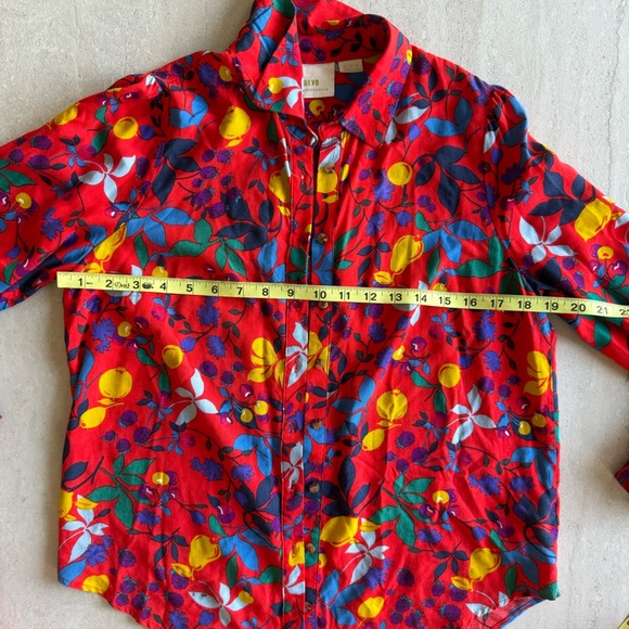 Anthropologie Maeve Blithe Fruit and Floral Blouse Size 4 - Picture 8 of 9